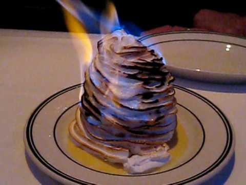 Flambé Alaska Dessert Food