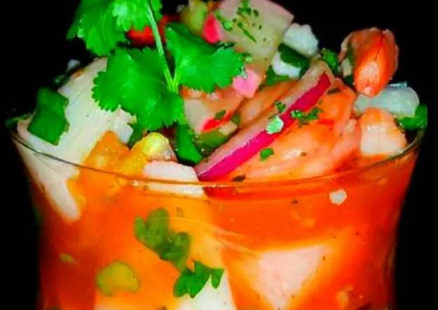 food cooking eating shrimp cocktail dra martha castro tijuana mexico