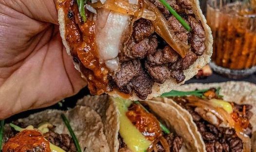 food cooking beef meat tacos saturday night dra martha castro noriega tijuana california usa